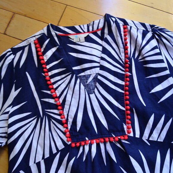 Boden Evangeline Linen Tunic Dress Size 12R - Picture 4 of 12